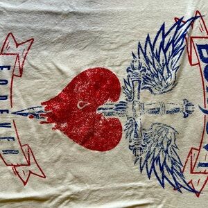 Bon Jovi concert T-shirt.